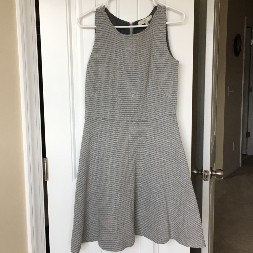 LOFT gray dress, size 4
